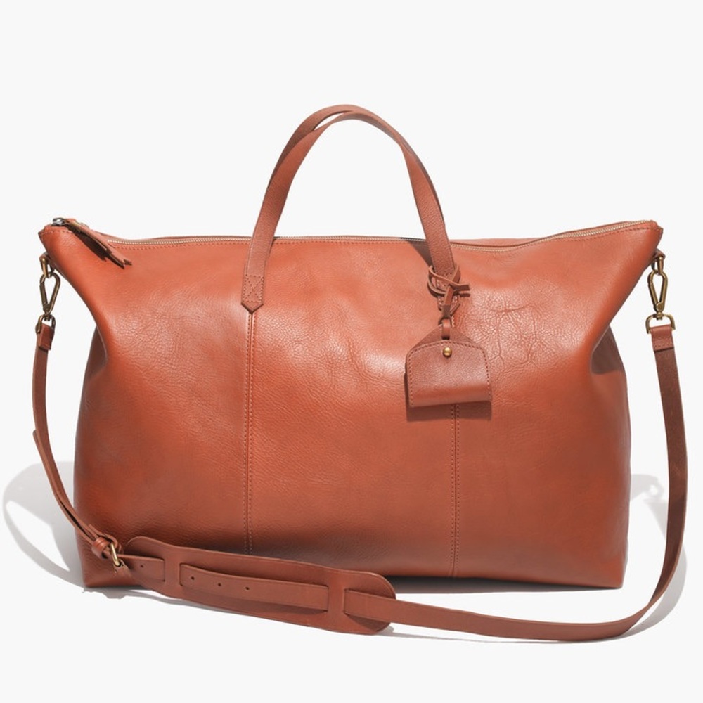 Madewell leather duffle bag